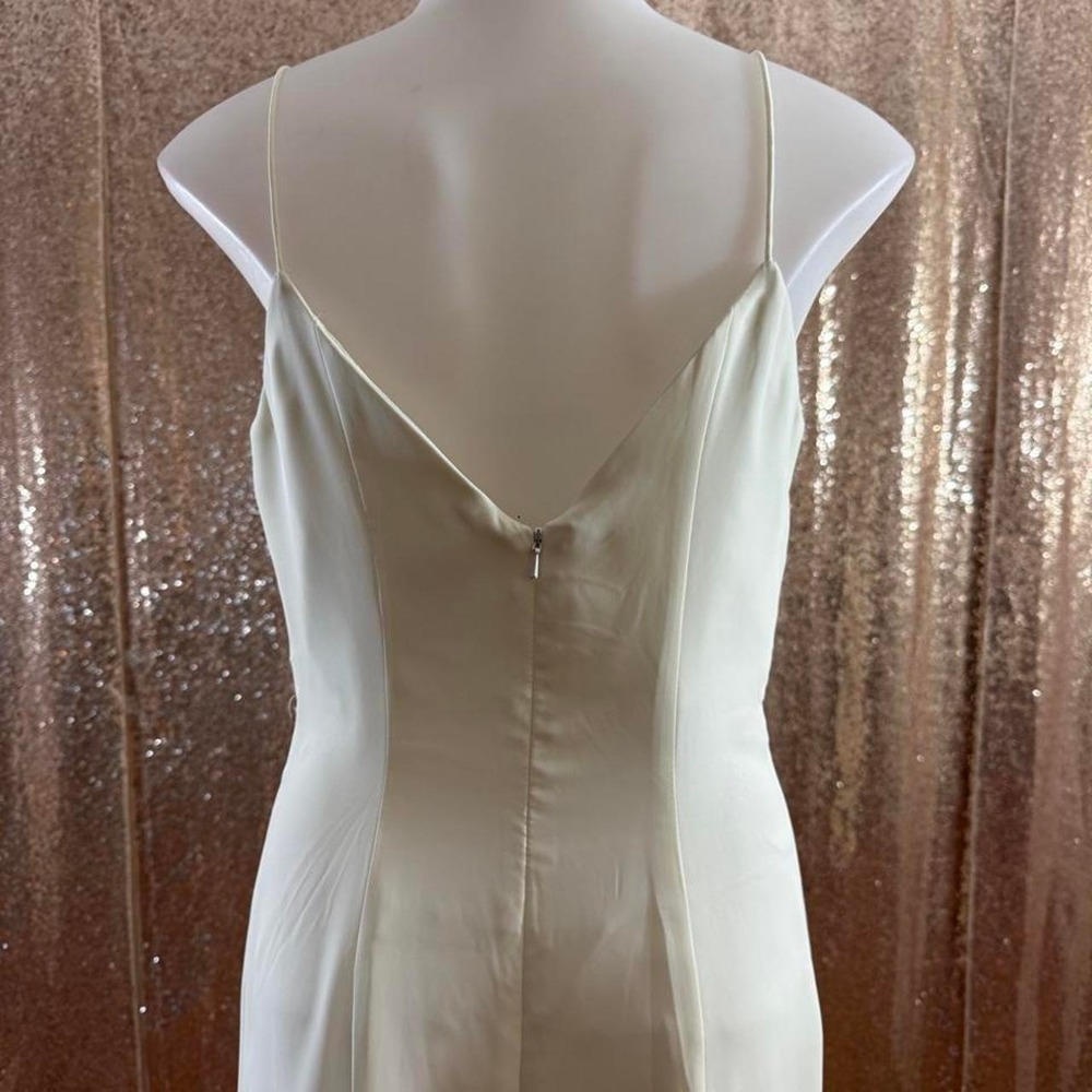 Y2K White Beaded Midi Dress with Matching Shawl/Sizes XS-S - Picture 8 of 8